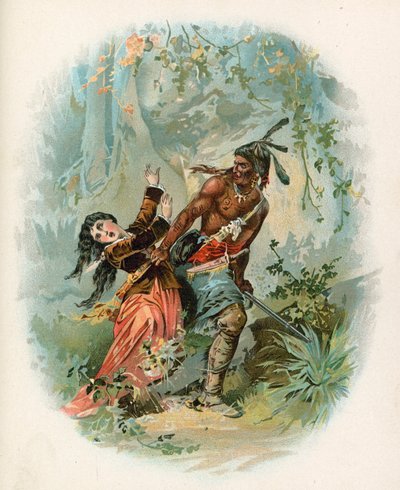 Ilustración para El Último de los Mohicanos de North American